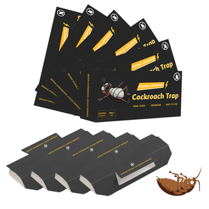 Trampas <span class=keywords><strong>para</strong></span> <span class=keywords><strong>Cucarachas</strong></span> con Tablas Adhesivas Fuertes y Cebo con Olor, No Tóxicas e Inodoras, <span class=keywords><strong>para</strong></span> Interiores, Cocina y Dormitorio, Paquete de 12 - Product Image 2