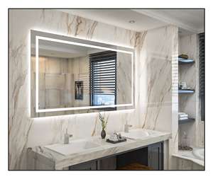 OEM ODM Miroir mural moderne à <span class=keywords><strong>LED</strong></span> pour <span class=keywords><strong>salle</strong></span> <span class=keywords><strong>de</strong></span> <span class=keywords><strong>bain</strong></span> Miroir rectangulaire anti-buée rétroéclairé haute définition Miroir mural intelligent - Product Image 1