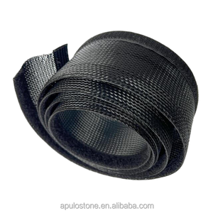 PET <strong>Self</strong> Closing Split <strong>Wrap</strong> Winding Cable Wire Harness Protection <strong>Braided</strong> <strong>Sleeve</strong> Flame <strong>Braided</strong> Expandable Cotton <strong>Sleeve</strong> - Product Image 1