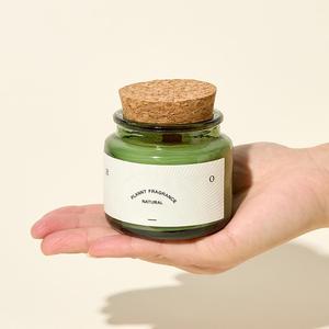Juego de velas de cera de soja hechas a mano RU AIR con tapa de corcho para meditación de Yoga y decoración del hogar para velas votivas de Navidad