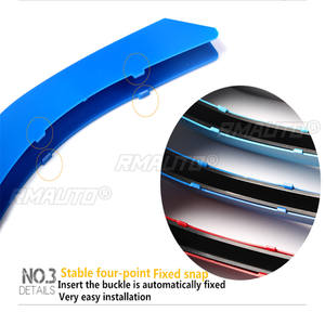 Lot de 3 autocollants décoratifs pour calandre de voiture BMW Séries 1, 3, 5 (F30, F31, X5, X6, E90, E91, F10, F11, F18, E60, E61, E70, E84, F48, F20, F21) - Product Image 4