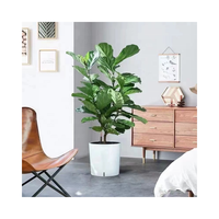YIZHITANG Pot bunga plastik, tipe Bucket Modern PP 12.5X14 desain tali katun menyerap sendiri untuk taman rumah