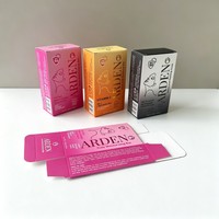 Boîte de luxe à rabat avec pelliculage mat pour produits de soin, emballage personnalisé avec logo pour crème solaire, sérum et nettoyant visage