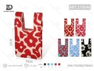 Borsa a tracolla in maglia floreale da donna con tracolla regolabile, apertura superiore, per uso quotidiano, alla moda, per tutte le stagioni - Product Image 1