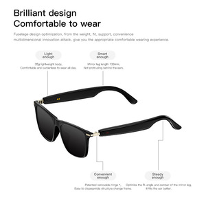 M01 Smart Glasses Photochromic Lenses <b>Bluetooth</b> Calling Voice Control Music Playback Lightweight Design - Product Image 1