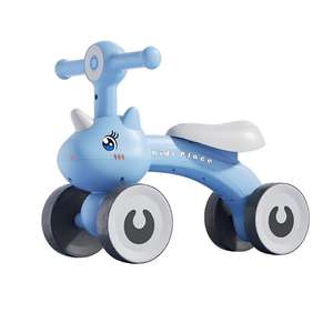 Vélo d'équilibre à propulsion électrique <span class=keywords><strong>pour</strong></span> enfants de 2 à 4 ans, musique, éclairage, quatre roues, anti-retournement, marcheur - Product Image 2