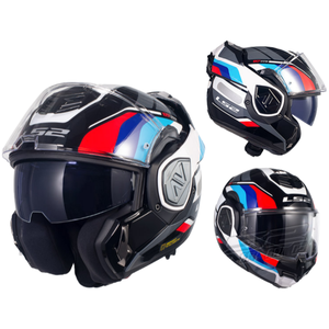 <span class=keywords><strong>Casco</strong></span> <span class=keywords><strong>de</strong></span> Motocicleta LS2 FF906 Unisex Talla XL, Integral, Doble Visera, Abatible Trasero, Liberación Rápida, <span class=keywords><strong>Antivaho</strong></span>, para Todas las Estaciones, Modelo <span class=keywords><strong>de</strong></span> Verano - Product Image 1