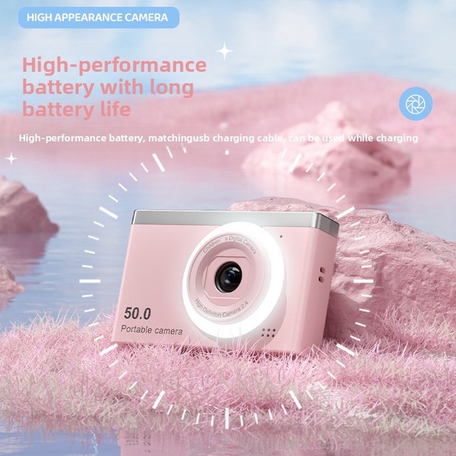 New 5K Professional Digital Camera 18x Zoom Dual Screen Students Cheap High-Definition Travel Portable Self-Timer Mobile Camera