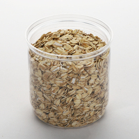 Boîte alimentaire en plastique PET transparente multi-tailles avec couvercle en aluminium facile à ouvrir pour la mise en conserve de bonbons et de biscuits
