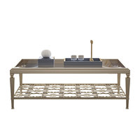 Table de cocktail ovale en bois massif de style traditionnel au design américain Table basse en bois dur sculptée à la main pour meubles de salon