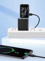 Testeur USB Type-C, voltmètre numérique, ampèremètre, détecteur de courant et de tension, indicateur de chargeur de batterie externe