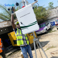 Safewill sistem stasiun Monitor kualitas udara OEM tampilan SP debu P10 ES80A-A6 sensor pemantauan lingkungan
