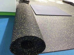 Revêtement de sol extérieur : Remplace les dalles en plastique par des tapis en caoutchouc en rouleau, imperméables, absorbant les chocs, pour salle de sport, tapis de sol en caoutchouc emboîtable - Product Image 2