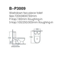 Bas prix Design populaire Style bonne qualité Wc articles sanitaires placard à eau salle de bain CE deux pièces en céramique toilette Bwol pour hôtel