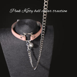 Oggetti di scena erotici scan cat Bell collare cane schiavo tempra collare di trazione PU un altro materiale per adulti - Product Image 2