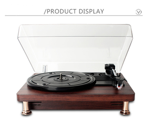 Máy nghe nhạc ghi âm BT Loa BT loa đầu vào gramophone Vinyl Máy nghe nhạc ghi âm cho <span class=keywords><strong>Iphone</strong></span> bàn xoay với máy nghe nhạc CD - Product Image 5