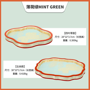 ถาดใส่เครื่องประดับปักลายตามสั่ง ดีไซน์ลายเมฆและใบโคลเวอร์ สำหรับจัดแสดงและจัดเก็บ ผลิตที่กวางโจว - Product Image 5