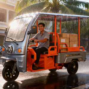 Factory Direct Heavy Duty Tricycle 1000W with Full Canopy and Triple Brakes for Last Mile Delivery - Product Image 1