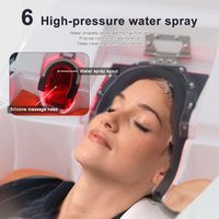 Lit de massage automatique intelligent Lingvita AI, unité de lavage de cheveux de luxe, équipement de salon de beauté électrique