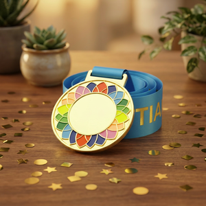 Médaille promotionnelle en alliage de zinc plaqué or, vierge, ronde, électroplaquée, pour événements sportifs, prix usine Vietnam, vente en gros - Product Image 6