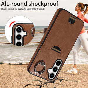 Khe Cắm Thẻ Nhớ Trường Hợp Đối Với <span class=keywords><strong>Samsung</strong></span> A15 Điện Thoại Bìa Mỏng Phù Hợp PU Da Trở Lại Trường Hợp Với Nhẫn Chân Đế Di Động Trường Hợp Đối Với <span class=keywords><strong>Galaxy</strong></span> A55 A35 - Product Image 3