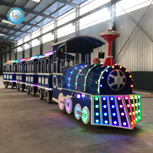 Centre commercial Offre Spéciale enfant électrique sans rail Train bleu foncé polaire pour les enfants - Product Image 2