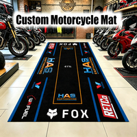 Tapis de moto en caoutchouc anti-huile sur mesure, tapis de garage standard pour motocross, tapis de moto pour l'entretien des motos