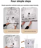 Sacs de compression sous vide Z-Vacuum, avec pompe rechargeable, résistants aux perforations, pliables et grande capacité, organiseur de vêtements