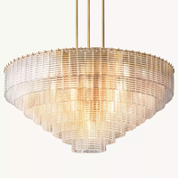 Lustre en verre fumé au design moderne et luxueux américain, décoration intérieure, luminaire suspendu chromé, rectangulaire, lampes suspendues pour salle à manger