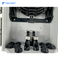 Boîtier de Jonction Fibre Optique ABS 10 Cœurs pour Montage Mural Extérieur avec Support POE/GSM/GPRS