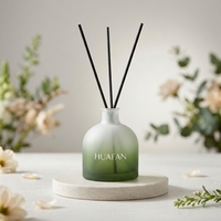 Bouteille en verre vide ronde de 250 ml pour diffuseur à bâtonnets, vente en gros, logo personnalisé, couleur, flacon pulvérisateur pour diffuseur d'arômes