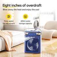 Pendingin Udara Mini Portabel 3 in 1 Efektif Pendingin Udara Pribadi Evaporatif 3 Kecepatan USB Mini Aire Acondicionado Climatiseur