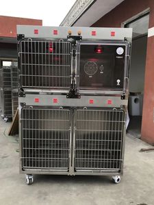Equipo veterinario OSCAT, venta al por mayor, jaula modular apilable para animales pequeños, banco, perreras de Metal, jaula grande de acero inoxidable - Product Image 6