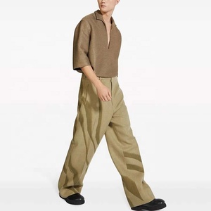 Polo en tricot texturé <span class=keywords><strong>bronze</strong></span> personnalisé – Service OEM/ODM complet, directement de l'usine, échantillonnage rapide en 7-10 jours, marque privée - Product Image 2