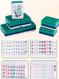 Jeu de tuiles de mahjong américain personnalisé de luxe à 4 couches en acrylique 160 pièces, gravé, moderne et portable - Product Image 5