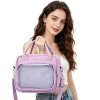 Women Large Capacity PU Leather Handbag Custom Portable Travel School Durable <strong>Waterproof</strong> Organizer <strong>Bag</strong> with Zipper and Pocket