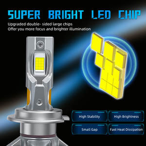 Faros LED SFIDA K5 de 120W 6000K de Alta Potencia 12V 12000LM, Nuevos con 2 Años de Garantía, Ajuste Universal para Automóviles, Embalaje Personalizado - Product Image 2