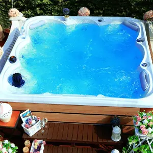 Jacuzzis Exteriores para 5 Personas con Luces LED, Jets de Masaje, Sistema de Control por Teléfono con WiFi <span class=keywords><strong>Balboa</strong></span> Gecko - Product Image 1