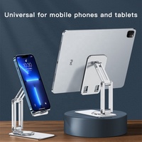 IFacemall Usine En Gros Personnalisable En Alliage D'aluminium Rotation Pliable Tablette Support De Téléphone pour iPad