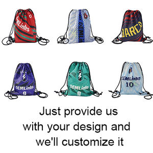 カスタム 防水 ドローストリング バックパック ジムサック アウトドア カジュアル 巾着バッグ リュックサック - Product Image 6