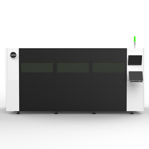 Cortadora Láser CNC de Fibra Haisinn de Plataforma Única con Protección Completa, Automática de Alta Velocidad de 3 Ejes para Láminas Metálicas - Product Image 1