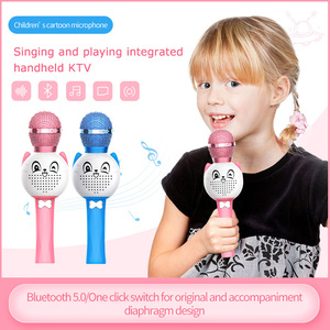 Micrófono de Juguete para Niños, Micrófono de Karaoke con TWS <span class=keywords><strong>Duet</strong></span> <span class=keywords><strong>Magic</strong></span> Voice, Juguete Recargable OEM - Product Image 4