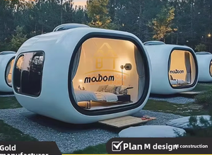 Vendita diretta della fabbrica di progettazione creativa della cabina della mela della stazione di ricezione del tè dell'ufficio Mobile integrata della fabbrica per uso dell'hotel - Product Image 3