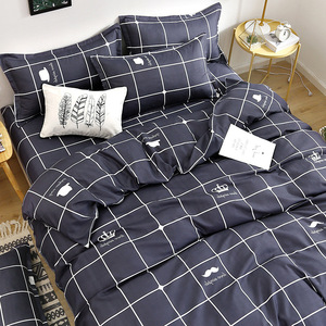 Set di biancheria da letto in cotone lavato spazzolato in tre pezzi del produttore <span class=keywords><strong>lenzuola</strong></span> a letto singolo dormitorio con federa <span class=keywords><strong>e</strong></span> copriletto - Product Image 6