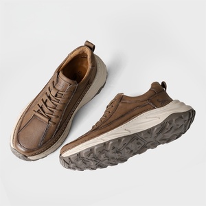 Zapatos Casuales de Cuero Impermeables Cómodos para Hombre, Zapatos Deportivos Transpirables Antideslizantes y Resistentes al Desgaste de Alta Gama - Product Image 2