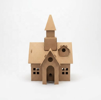 Maison funéraire en papier pour animaux de compagnie, modèle Villa, pour le enterrement de chiens et chats, maison commémorative spirituelle pour cérémonies funéraires, en promotion