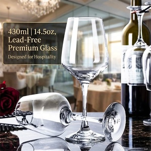 Juego de Copas de <span class=keywords><strong>Vino</strong></span> <span class=keywords><strong>Tinto</strong></span> de Cristal Elegante de 14.5oz <span class=keywords><strong>para</strong></span> Restaurante, Vaso de Cristal <span class=keywords><strong>para</strong></span> Bebidas, Vaso con Tallo, con Logotipo <span class=keywords><strong>para</strong></span> Bodas, Venta al por Mayor - Product Image 2