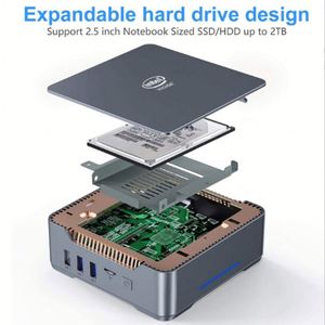 2025 mới Intel N100 Quad Core mini máy tính để bàn PC 512GB SSD DDR4 2.5 gam Lan Wifi Windows 10/11 kinh doanh sử dụng - Product Image 4