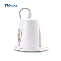 Haut-parleur encastré Thinuna CS-706 IP55 étanche 6W avec couvercle arrière pour salle d'opération, sauna, salle de bain et usine de transformation alimentaire