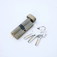 Cylindre de serrure en alliage de zinc de qualité européenne en gros, quincaillerie de porte pour chambre à coucher et pièce, cylindre de serrure antivol